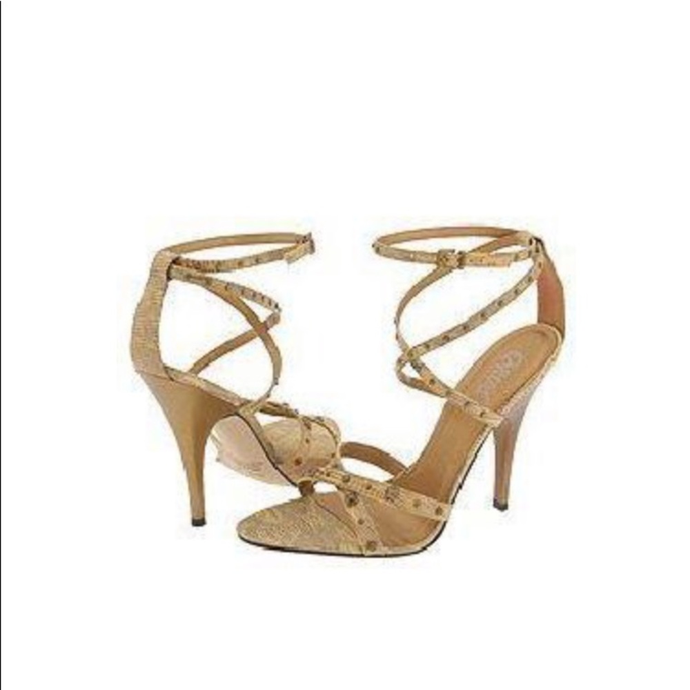 Carlos by Carlos Santana Truth Cage Sandals Stud details